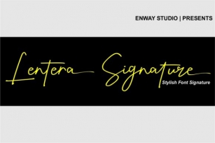 Lentera Signature Font Download