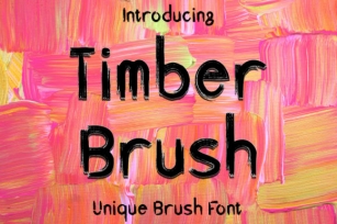 Timber Brush Font Download