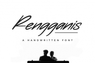 Rengganis - A Handwritten Font Font Download