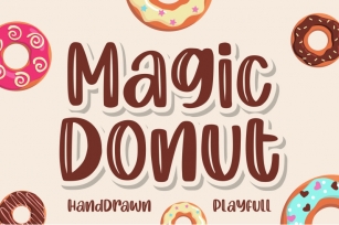 Magic Donut | Handdrawn Playfull Font Download