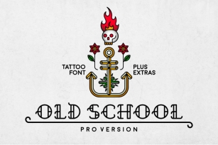 Old School tattoo font Font Download