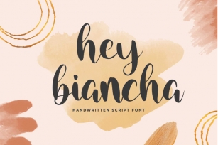 Hey Biancha - Modern Calligraphy Font Download