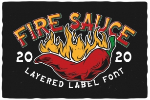 Fire Sauce Layered Font Font Download
