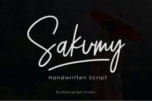 Sakumi Handwritten Script Font Font Download