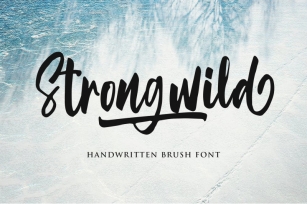 Strongwild | Handwritten Brush Font Font Download
