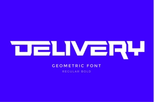 Delivery Font with lowercase letters Font Download