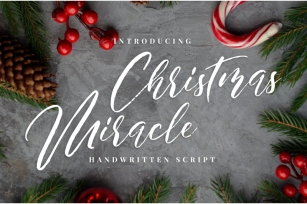 Christmas Miracle Brush Script Font Download