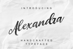 Alexandra handcrafted script font Font Download