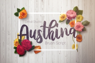 Austhina Brush Calligraphy (Sale!) Font Download
