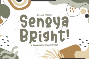 Senoya Bright - Playful Display Font Font Download