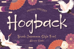 Hogback - Japanese Brush Font Download
