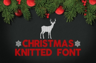 Christmas Knitted v4 Font Download