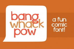 Bang Whack Pow Font Font Download