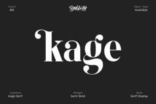 Kage - Semi Bold Font Download