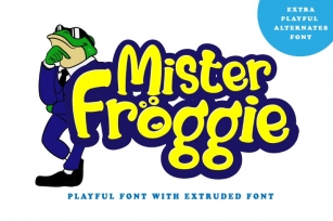 Mr. Froggie Display Font Font Download