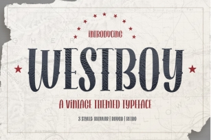 Westboy - Vintage Themed Font Font Download