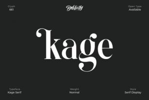 Kage - Normal Font Download