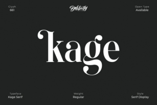 Kage - Regular Font Download