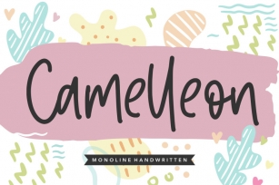 Camelleon Monoline Handwritten Font Font Download