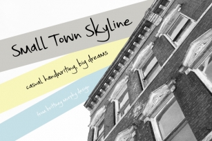 Small Town Skyline Font Font Download