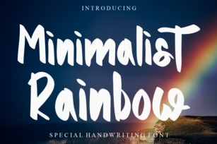 Minimalist Rainbow Font Download