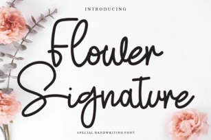 Flower Signature Font Download