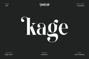 Kage - Medium Font Download
