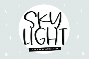 Sky Light - A Cute and Quirky Handwritten Font Font Download