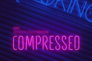 Compressed Neon Font and Graphic Presets Font Download