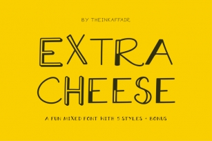Extra Cheese Font Set Font Download
