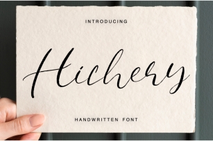 Hichery Handwritten font Font Download
