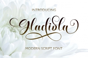 Gladiola Sript Font Download