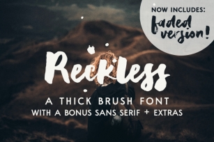 Reckless | a thick brush font Font Download