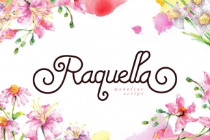 Raquella Monoline Script Font Download