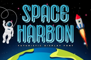 Space Harbon - Futuristic Font Font Download