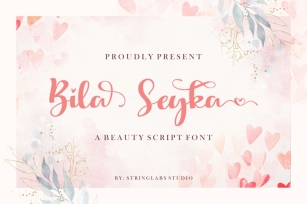 Bila Seyka - Lovely Script Font Font Download