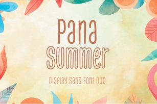 Pana Summer - Display Sans Font Duo Font Download