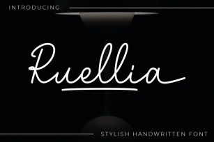 Ruellia - Script Font Font Download