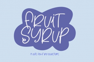 Fruit Syrup Font Download