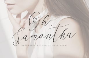 Oh Samantha - Seductive Chic Font Font Download