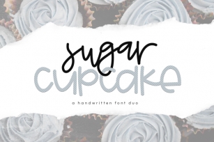 Sugar Cupcake - Handwritten Font Duo Font Download