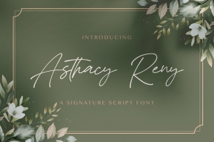 Asthacy Reny Font Download