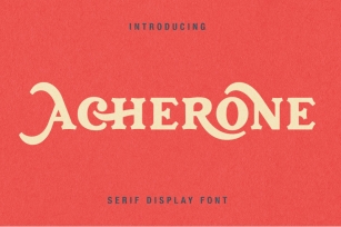 Acherone | Serif Display Font Font Download