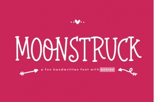 Moonstruck - Handwritten Font with Extras! Font Download