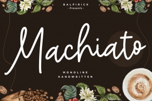 Machiato Monoline Handwritten Font Font Download
