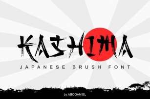 Kashima -Japanese Brush Font- Font Download