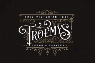 Troemys Font Trio and extras Font Download