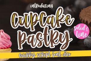 cupcake Pastry -Quirky Duo- Font Download