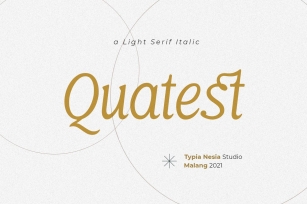 Quatest Thin Italic Font Download