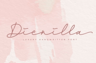 Dienilla -signature font- Font Download